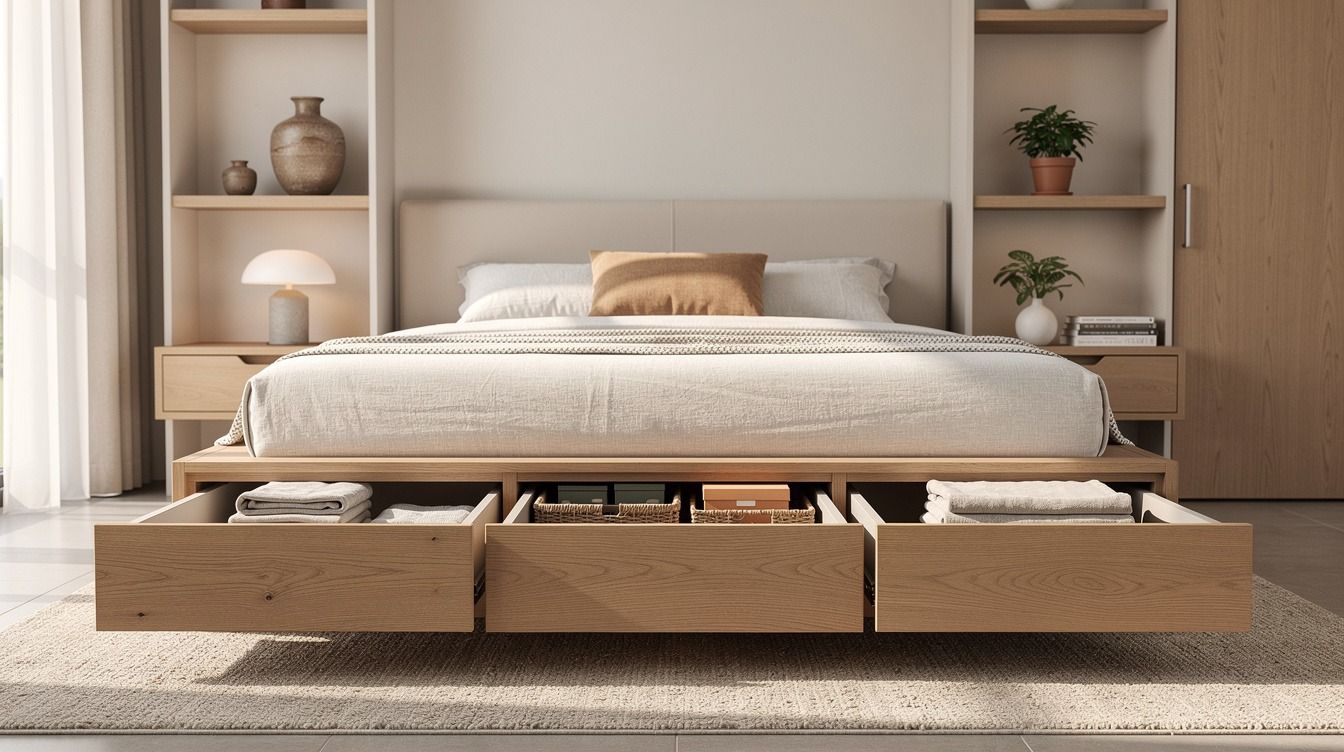 11 Small Bedroom Storage Ideas That Free Up Floor Space