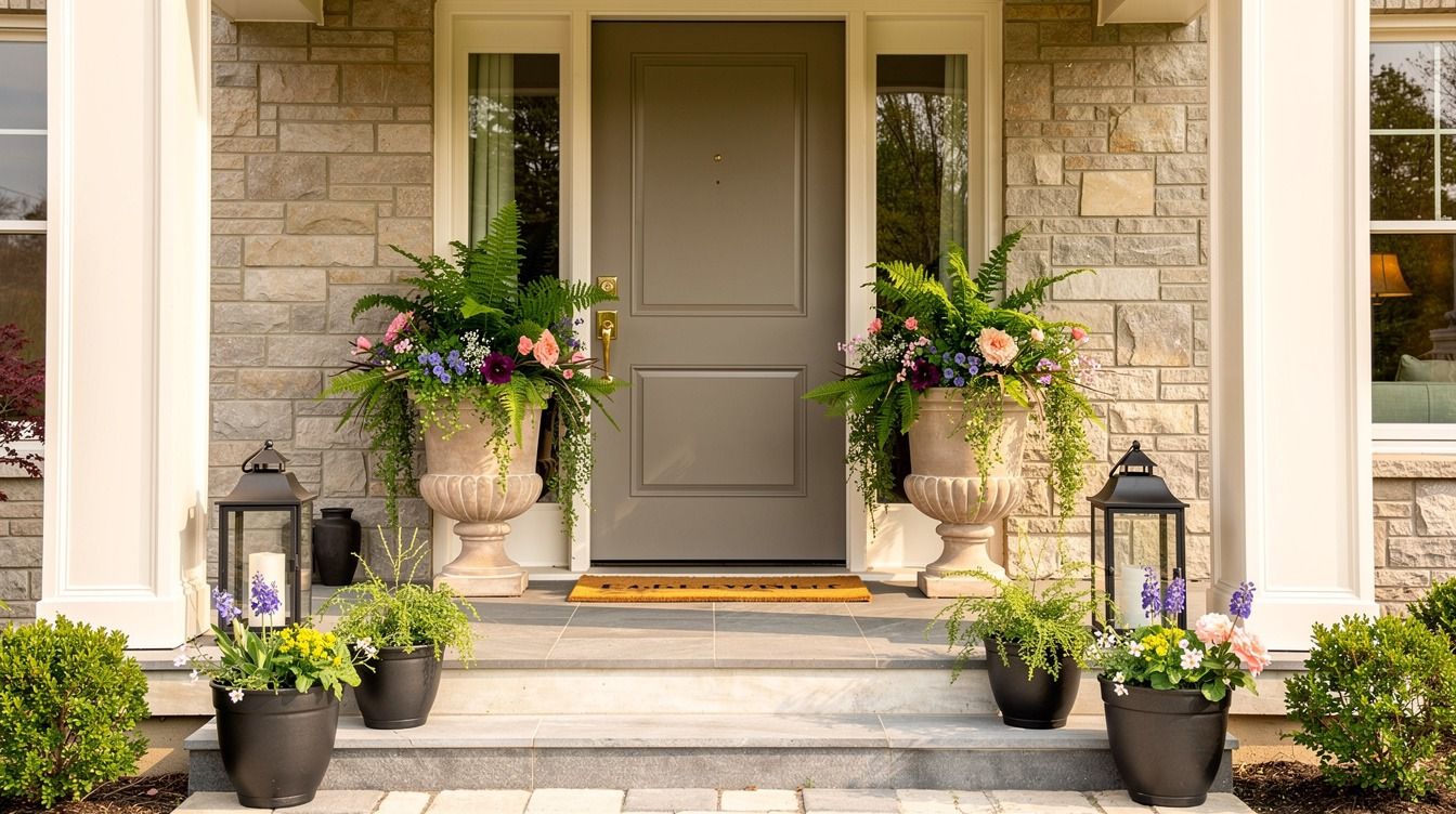 16 Small Front Porch Spring Decor Ideas for a Fresh Welcome That Feels Bigger