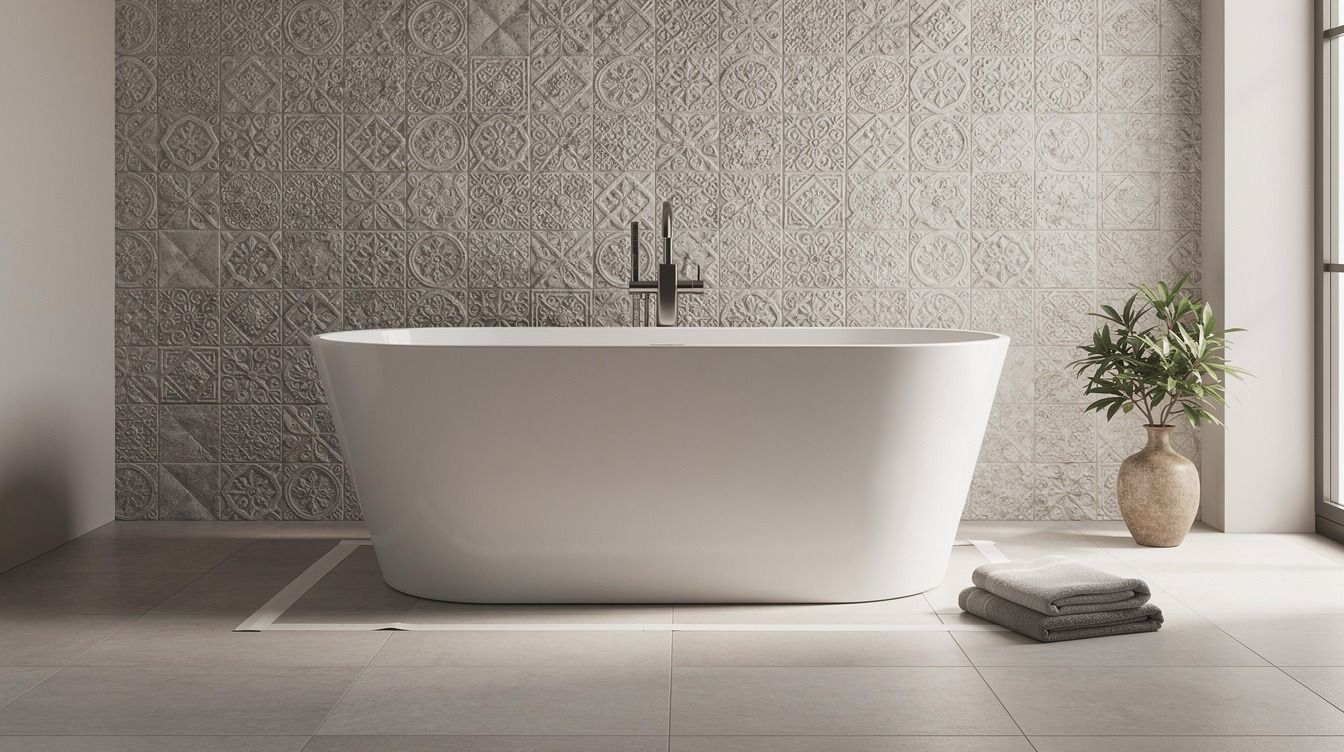 I Chose Tile Behind a Freestanding Tub, The Whole Bathroom Finally Made Sense