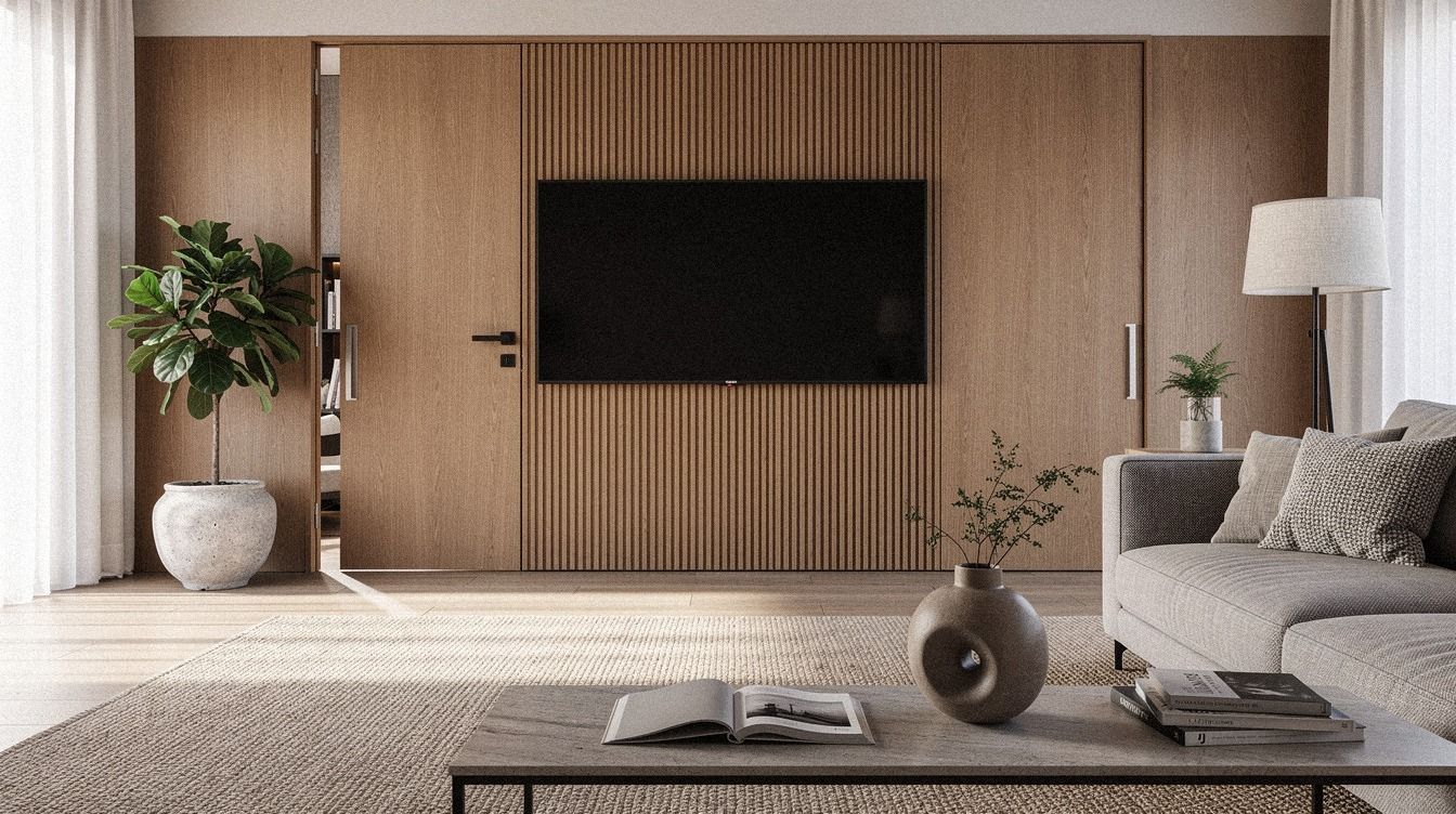 13 TV Wall With Hidden Door Ideas to Conceal a Whole Room