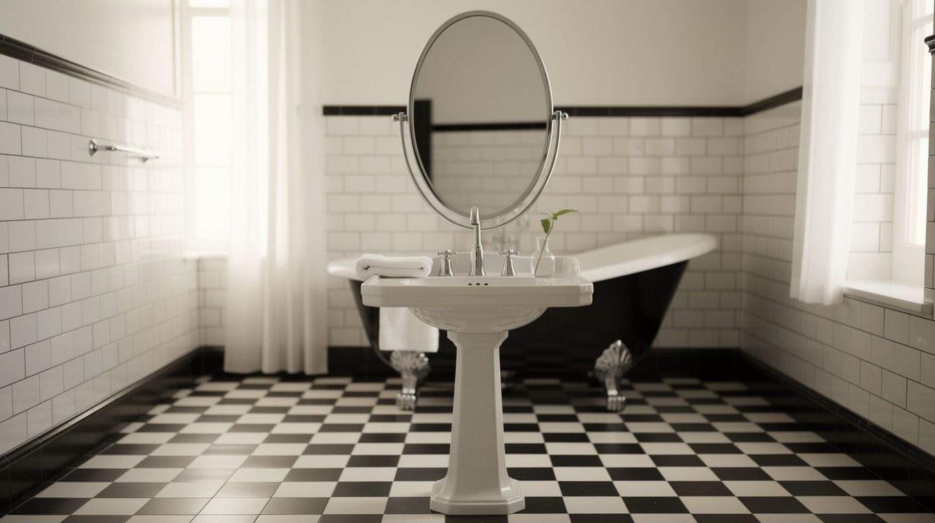 12 Vintage Black And White Bathroom Ideas That Feel Timeless, Not Tired