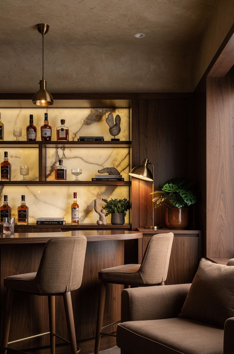 Wrap the room in Farrow & Ball smoky walnut paneling