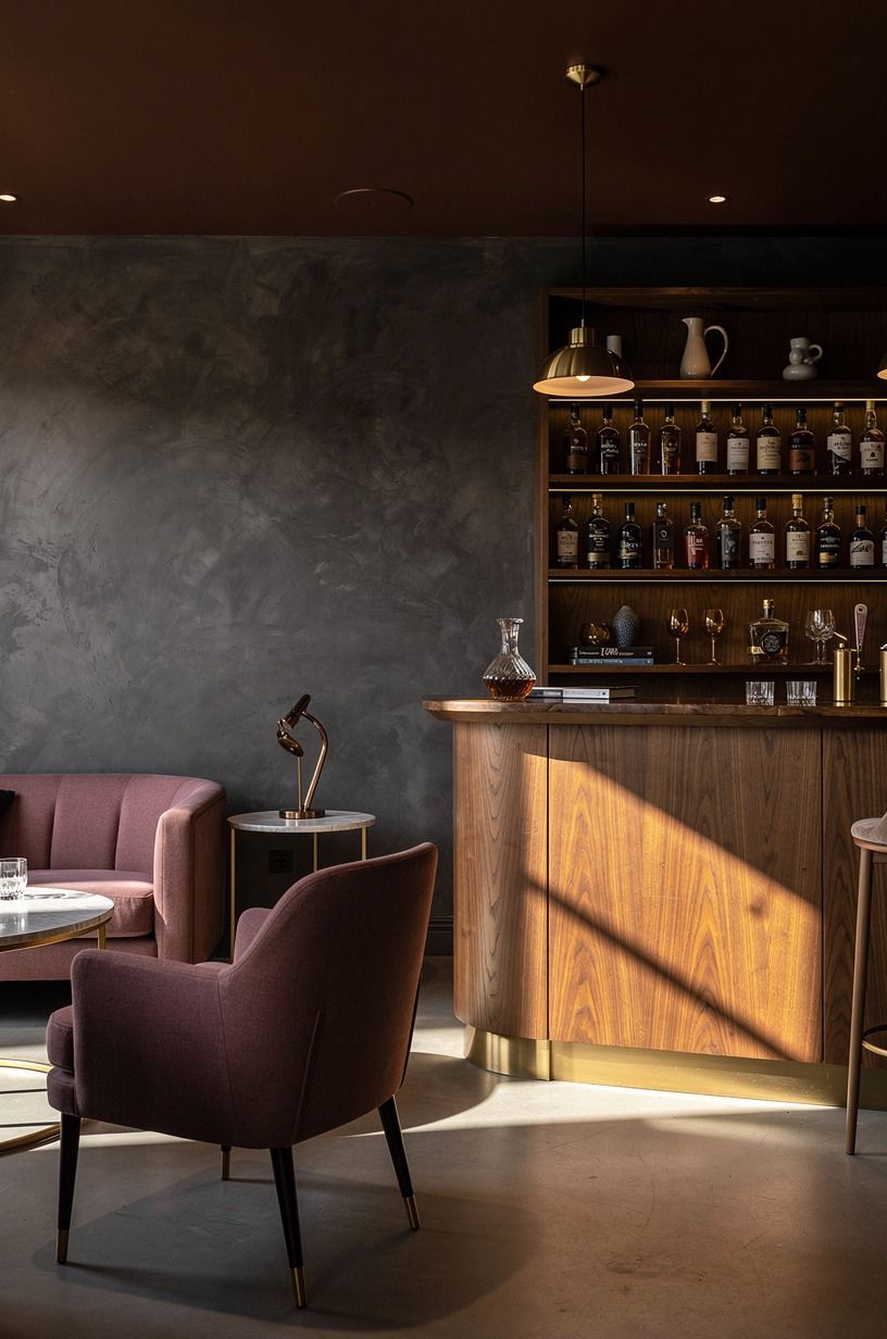 Paint the ceiling Farrow & Ball tobacco brown