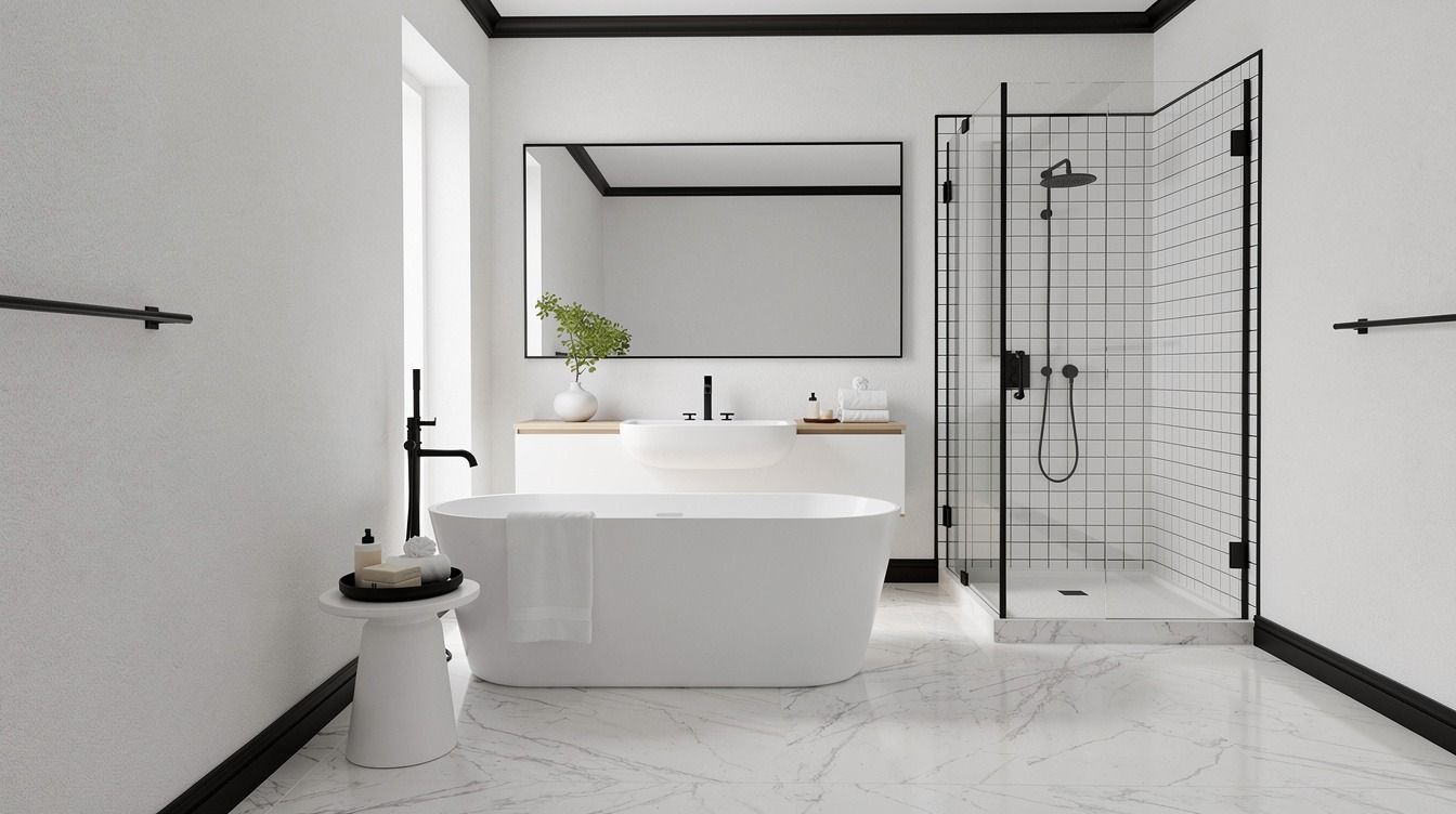 How to Design a Black and White Bathroom That Never Fails - 15 Ideas