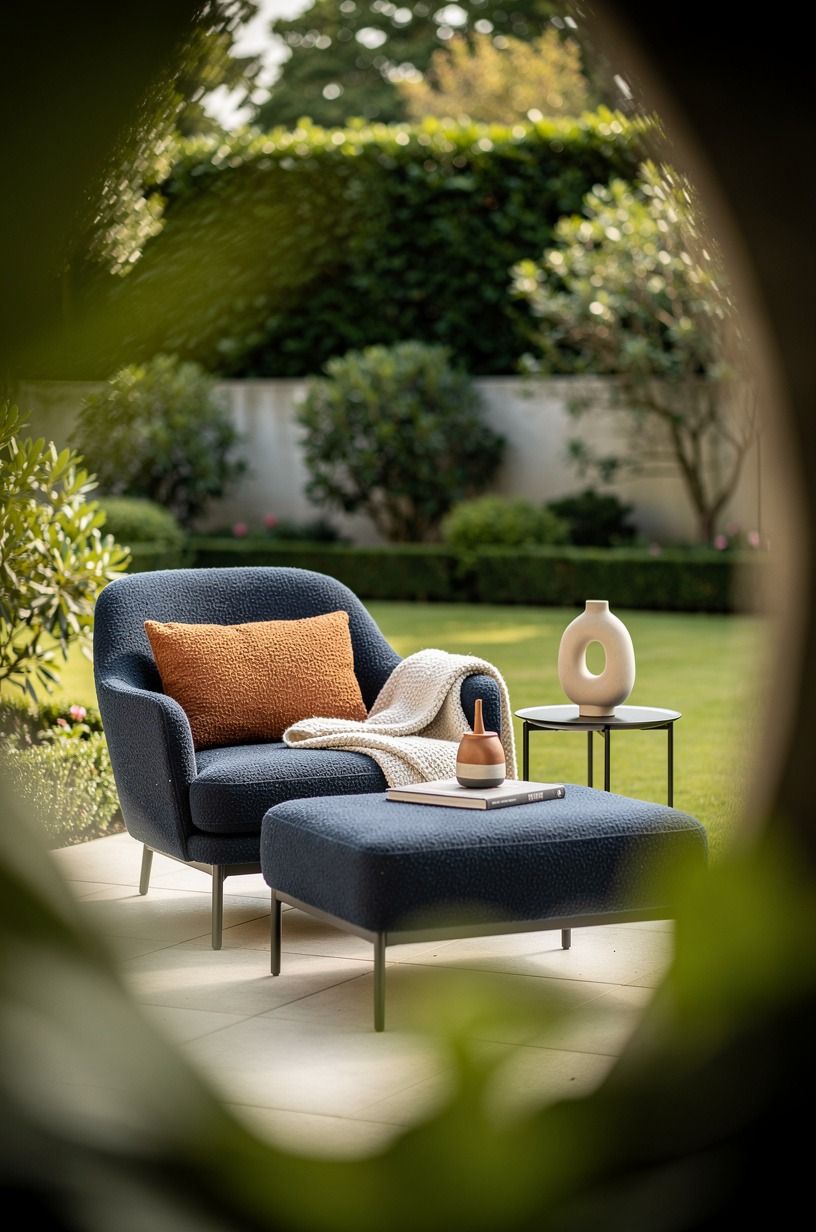 Frame the view with a deliberate seating angle