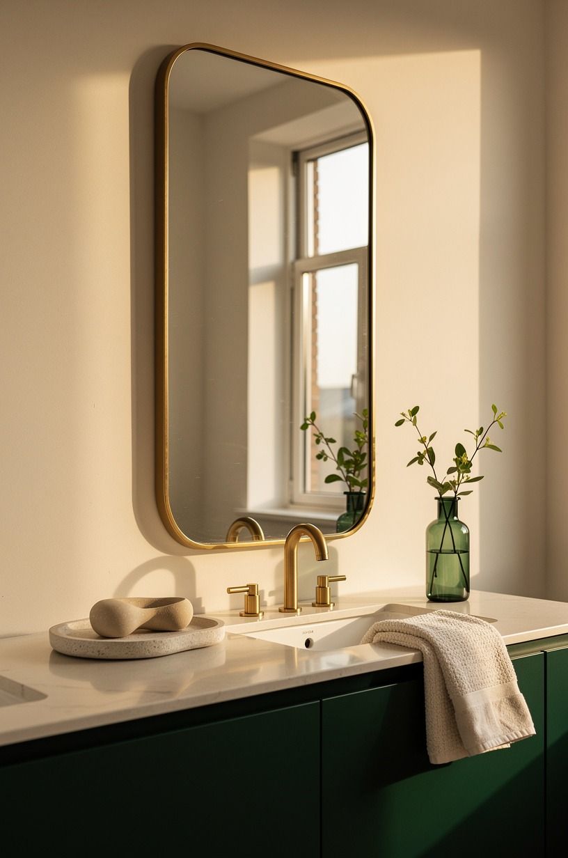A CB2 Infinity Mirror Earns Its Spot Over the Sink
