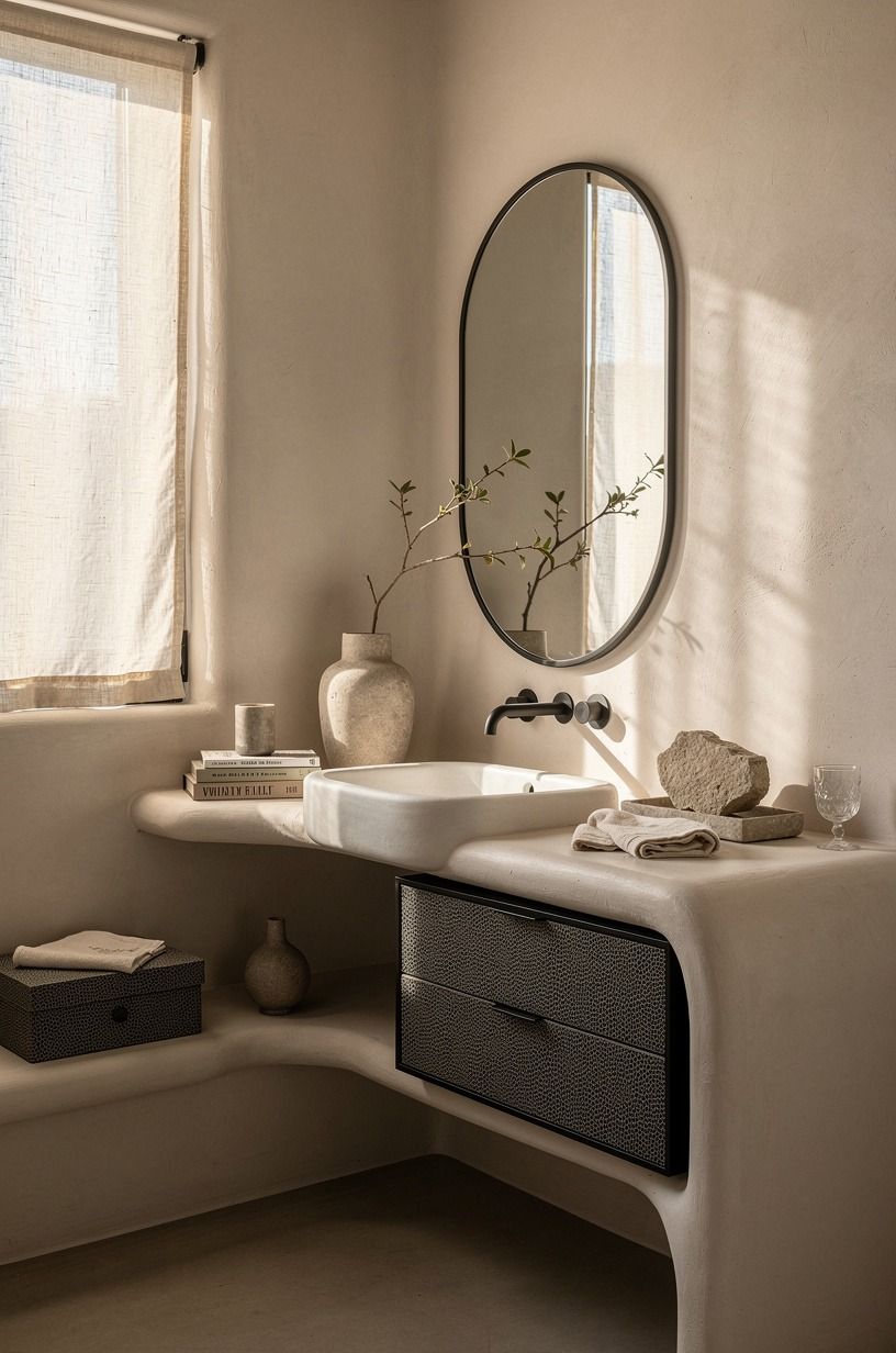 Add linen at the window, even if it’s tiny