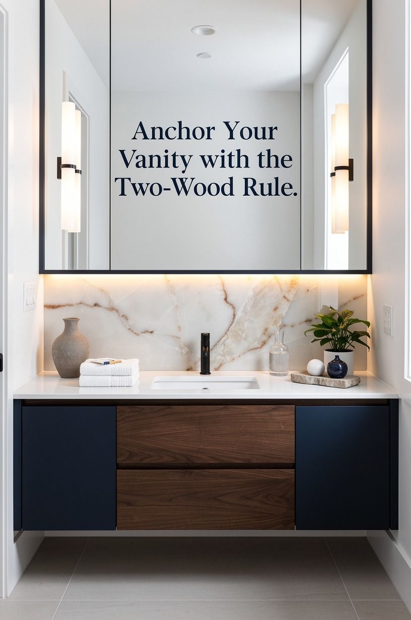 Anchor Your Vanity with the Two-Wood Rule