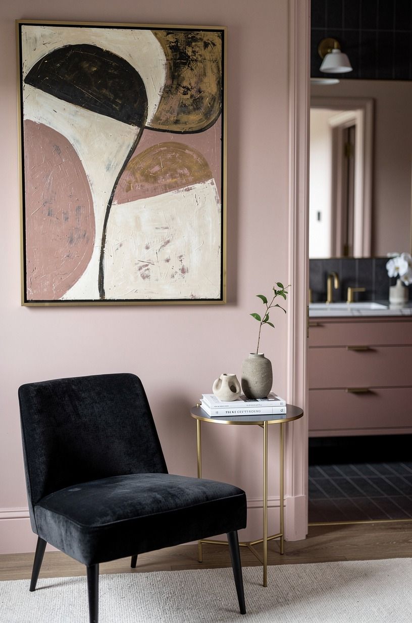 Bring in art that doesn’t look like bathroom art