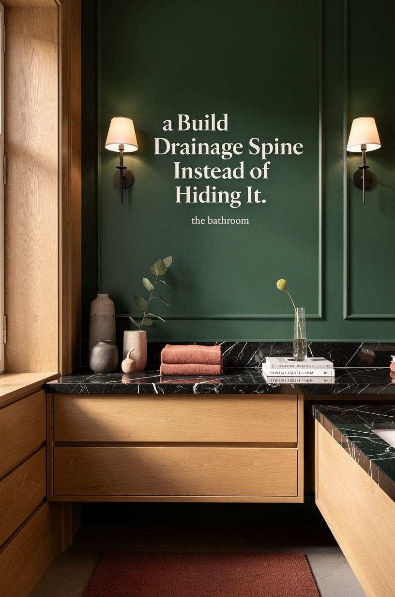 Build a Drainage Spine Instead of Hiding It