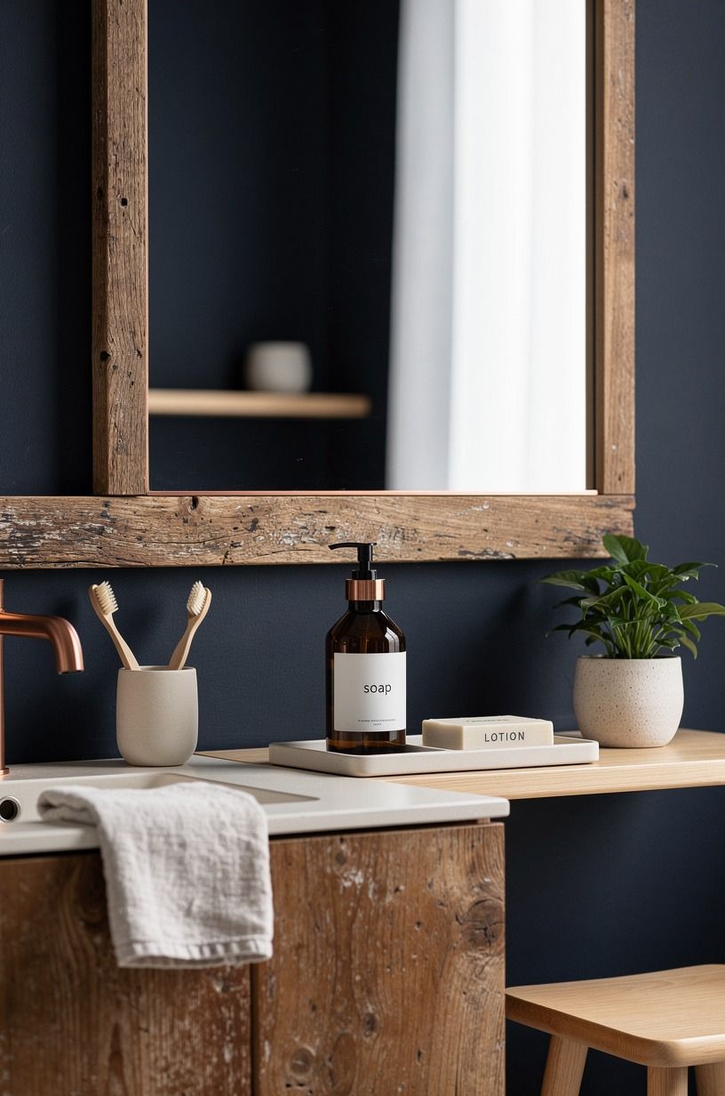 Build the Two-Wood Rule around your mirror