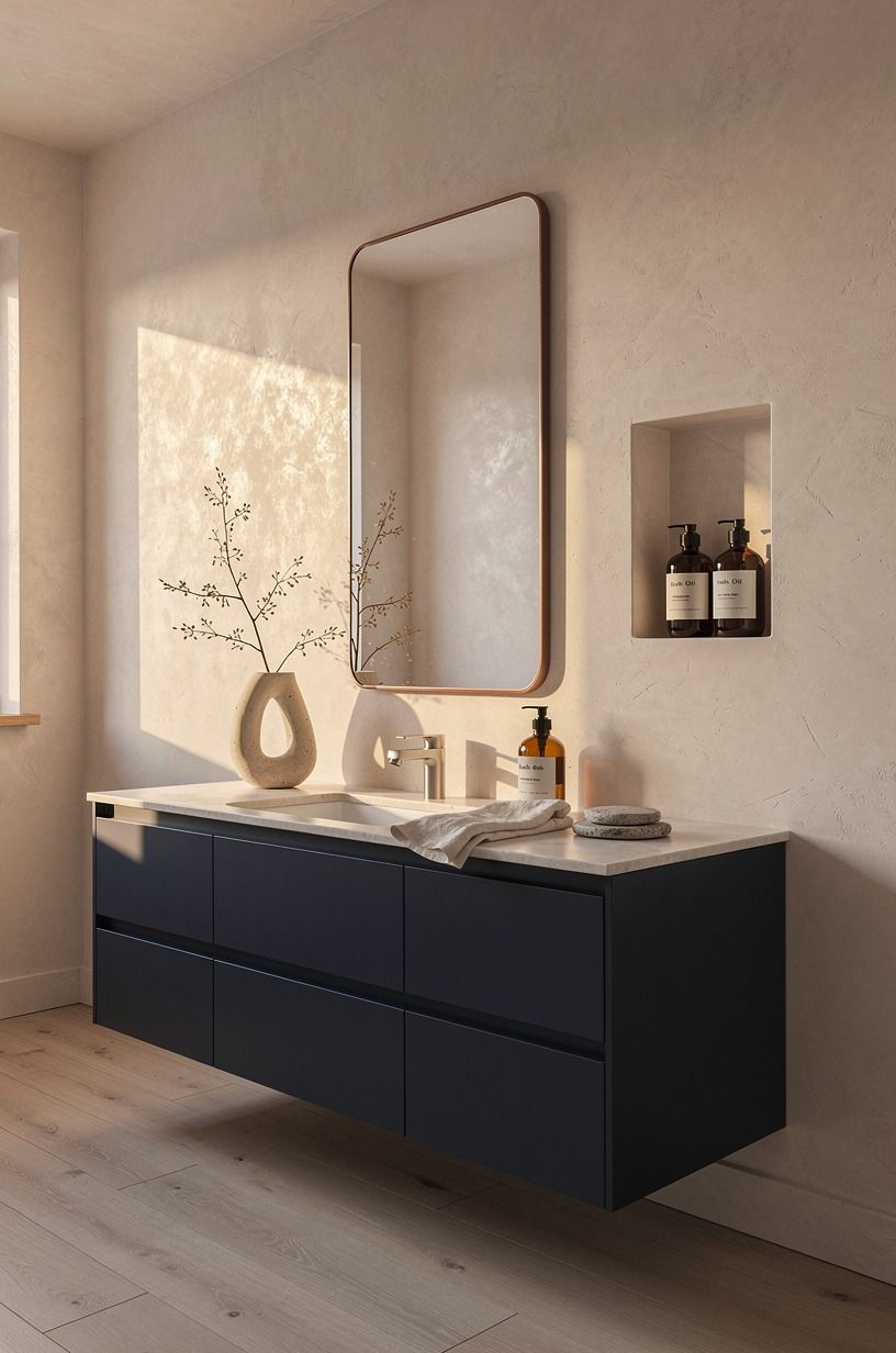Can a dark vanity make your bathroom feel larger?