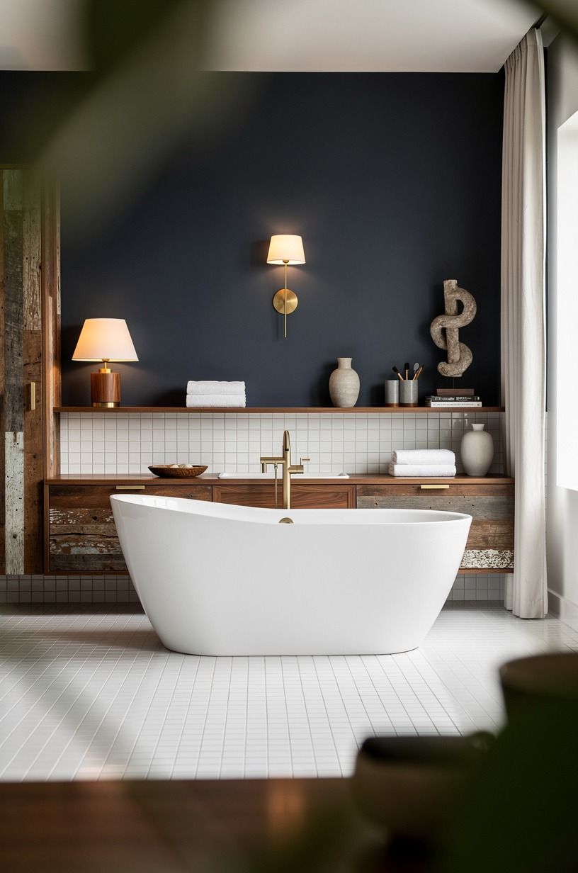 Can a Freestanding Tub Really Feel Mid-Century?