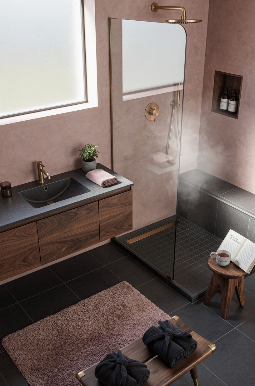 Can a master bath shower no door stay warm?