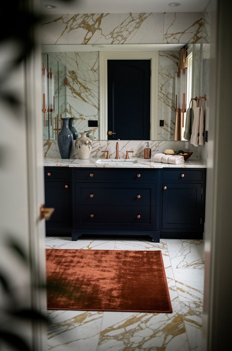 Choose a rug with rust, not bubblegum
