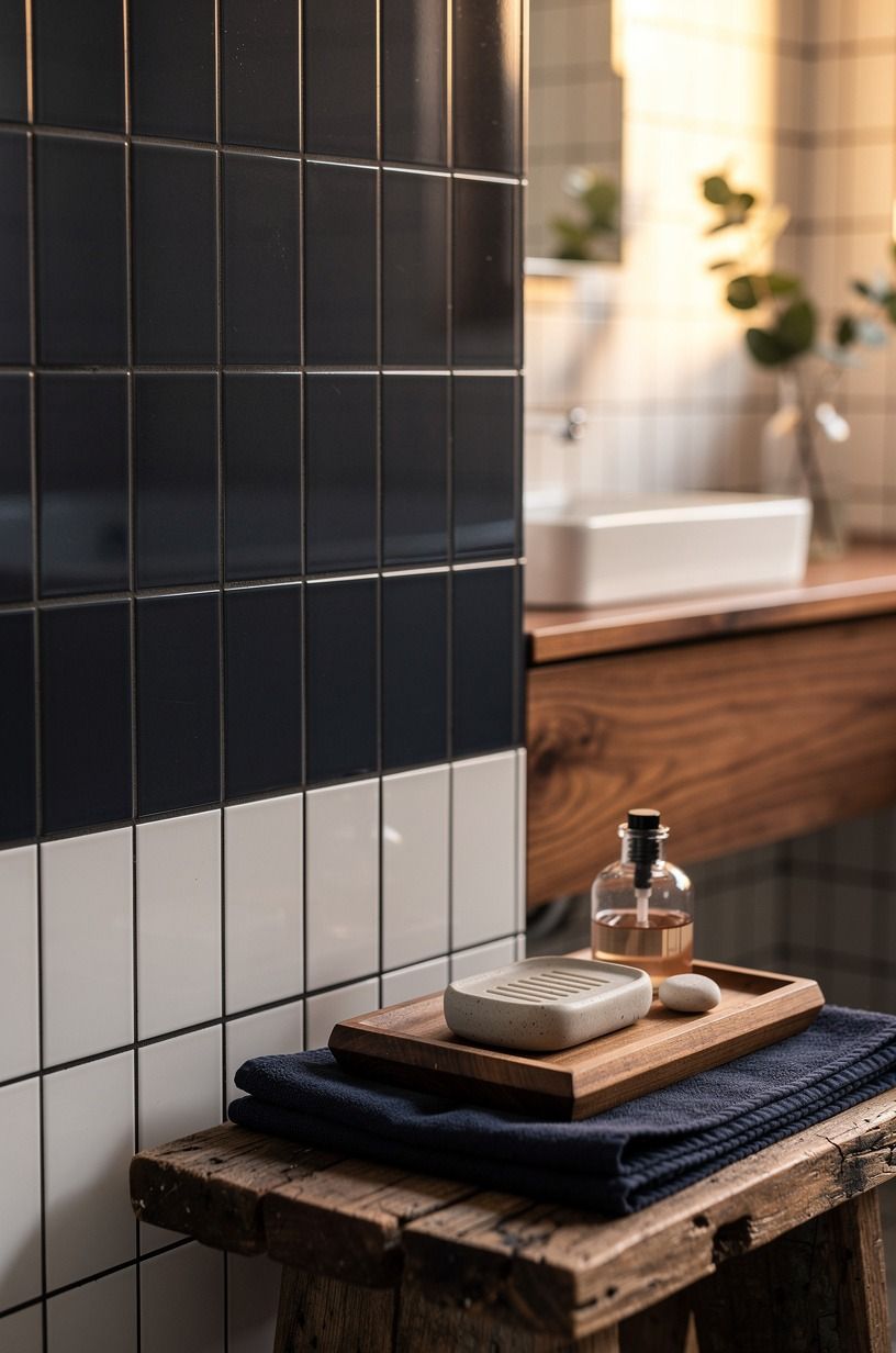 Choose black grout over white grout