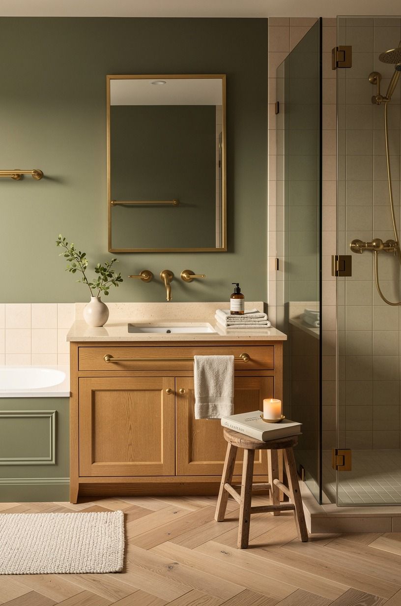Choose brushed brass over black metal