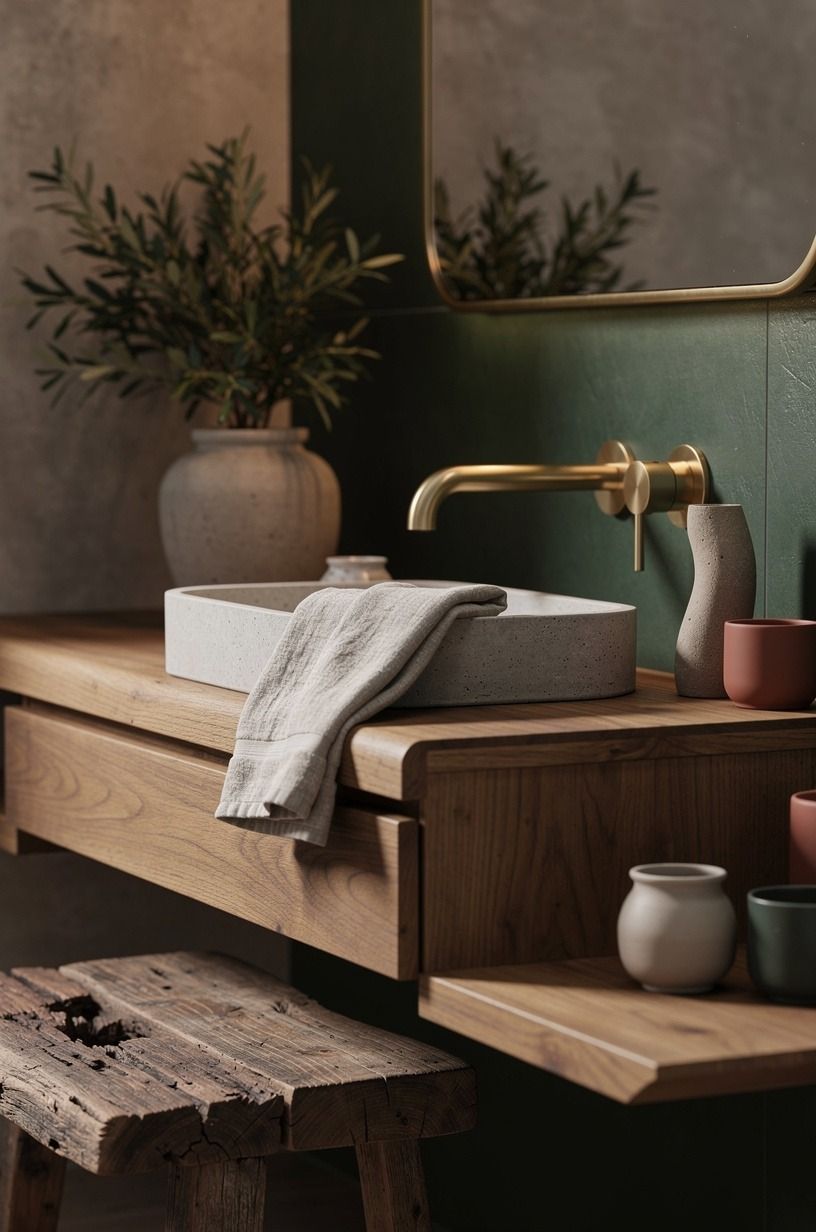 Choose brushed brass over polished chrome