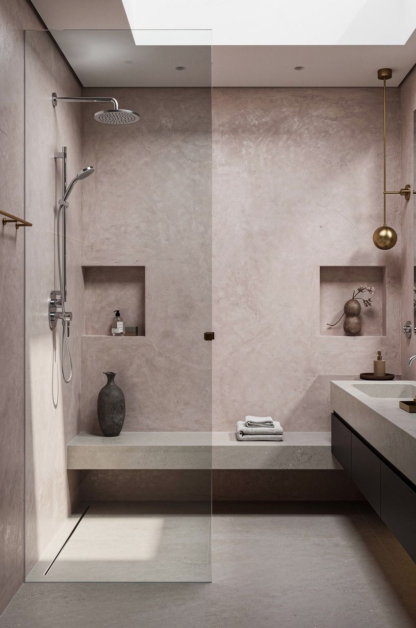 Choose chrome over black in a pale shower