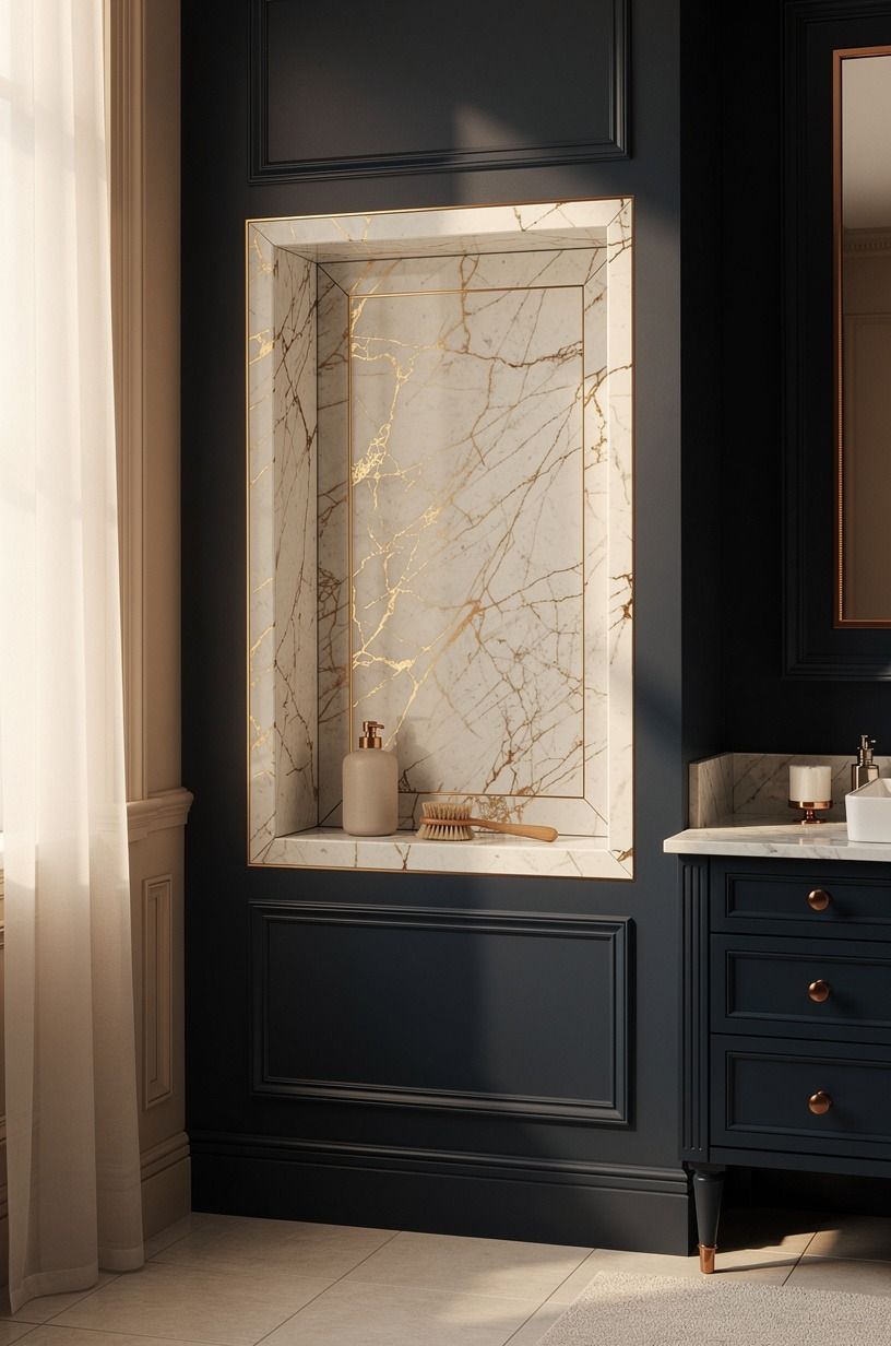Choose grout that lets the niche breathe