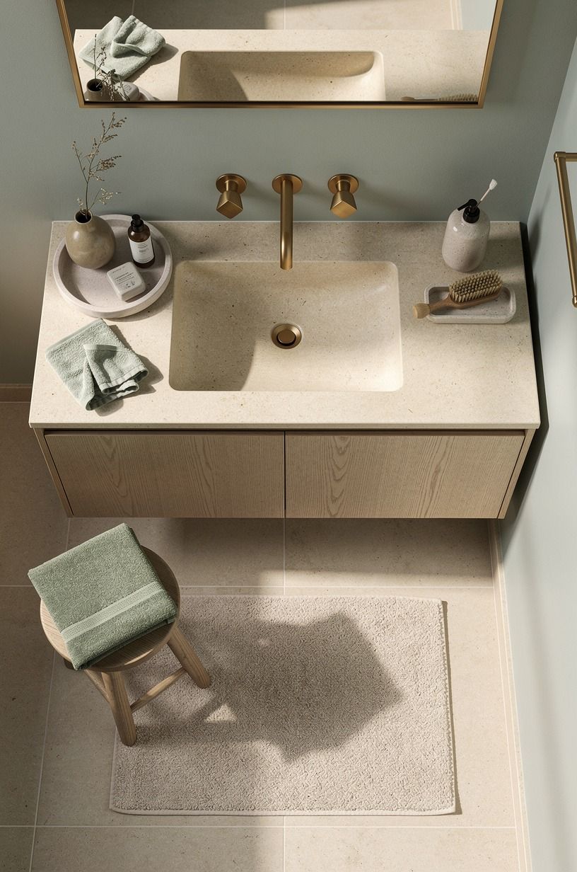 Choose Sea Salt over stark white for a quieter contrast