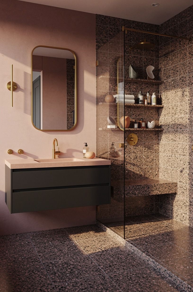 Choose warm grout over a stark white outline