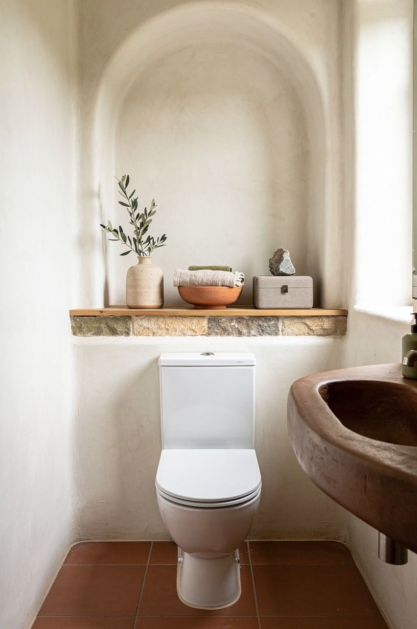 Float a Narrow Shelf Above the Toilet