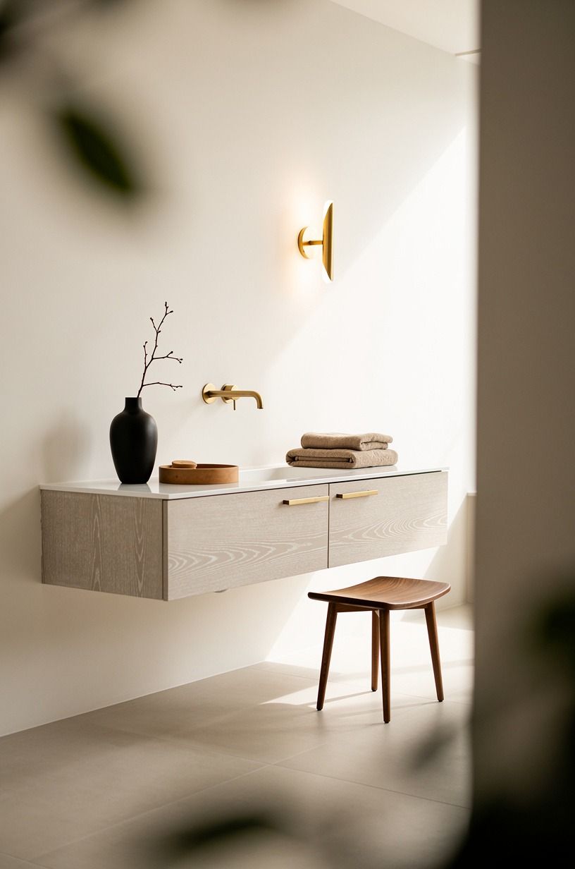 Float a vanity for the Airy Floor Rule