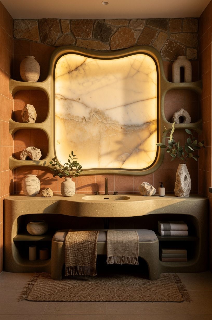 Frame a mural where guests can stand back
