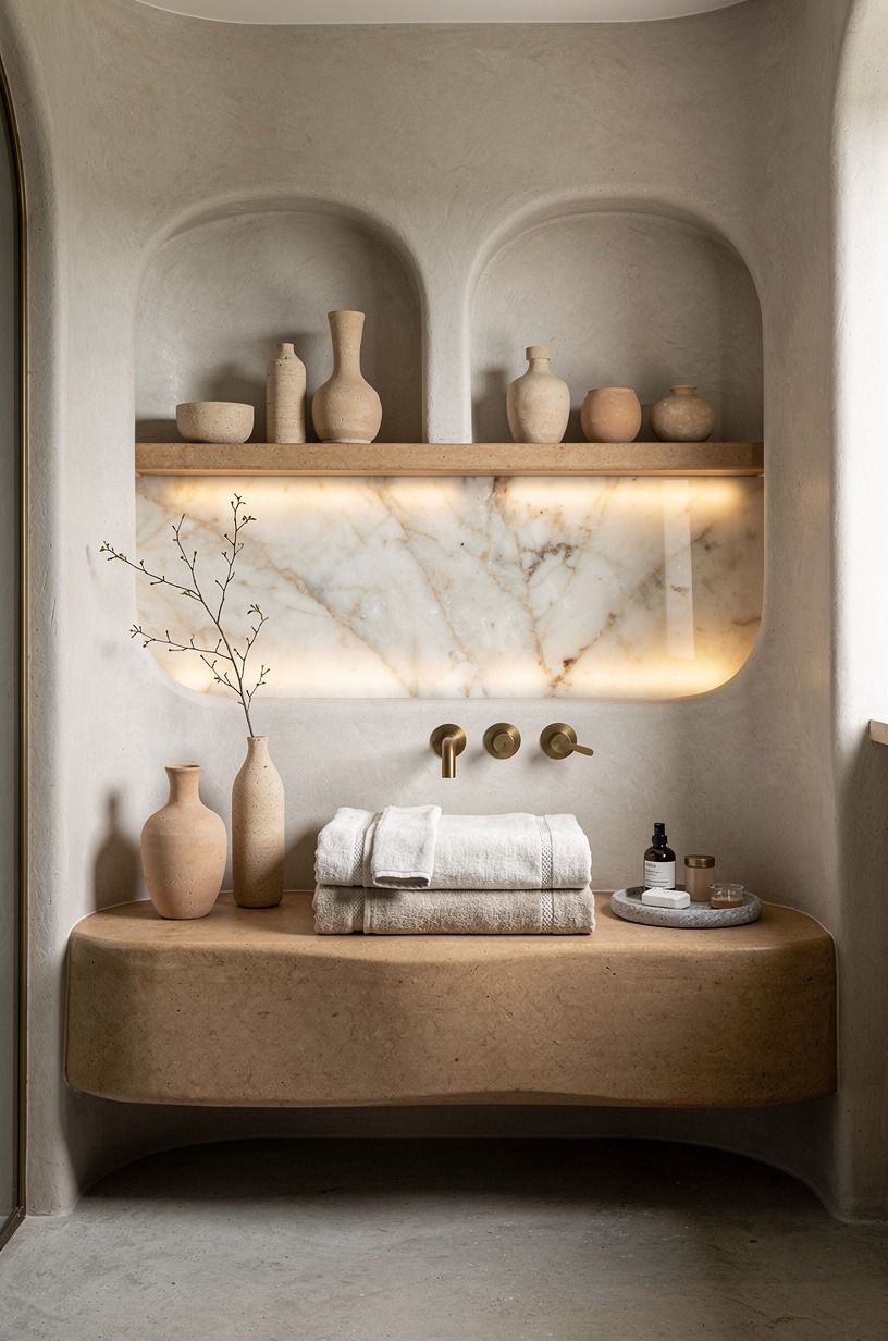 Frame Sea Salt walls with clay accessories