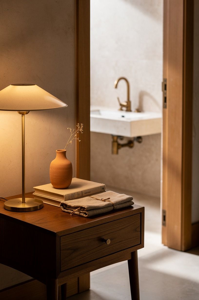 Frame the faucet with a real side table