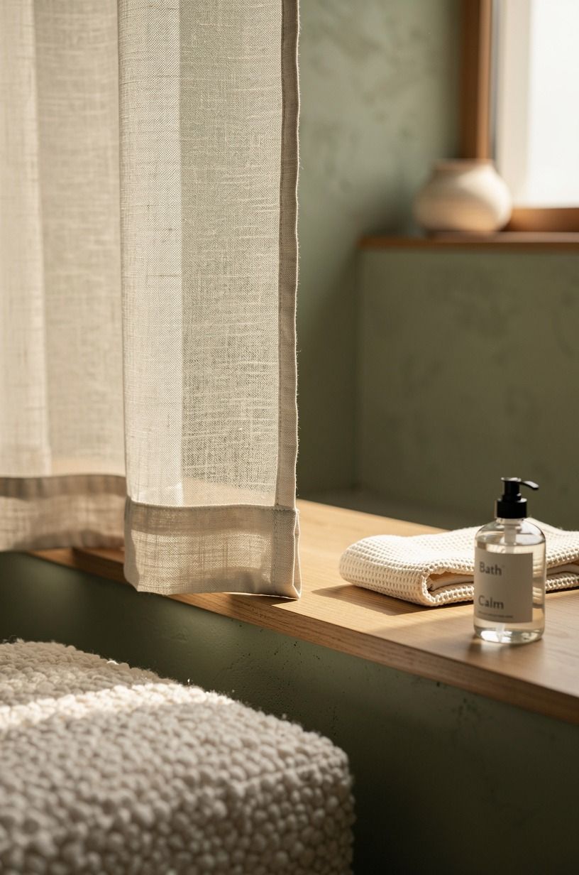 Frame the shower with a softer enclosure