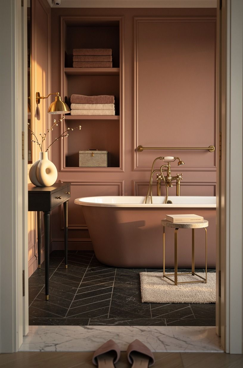 Frame the tub using the Quiet Hotel Rule