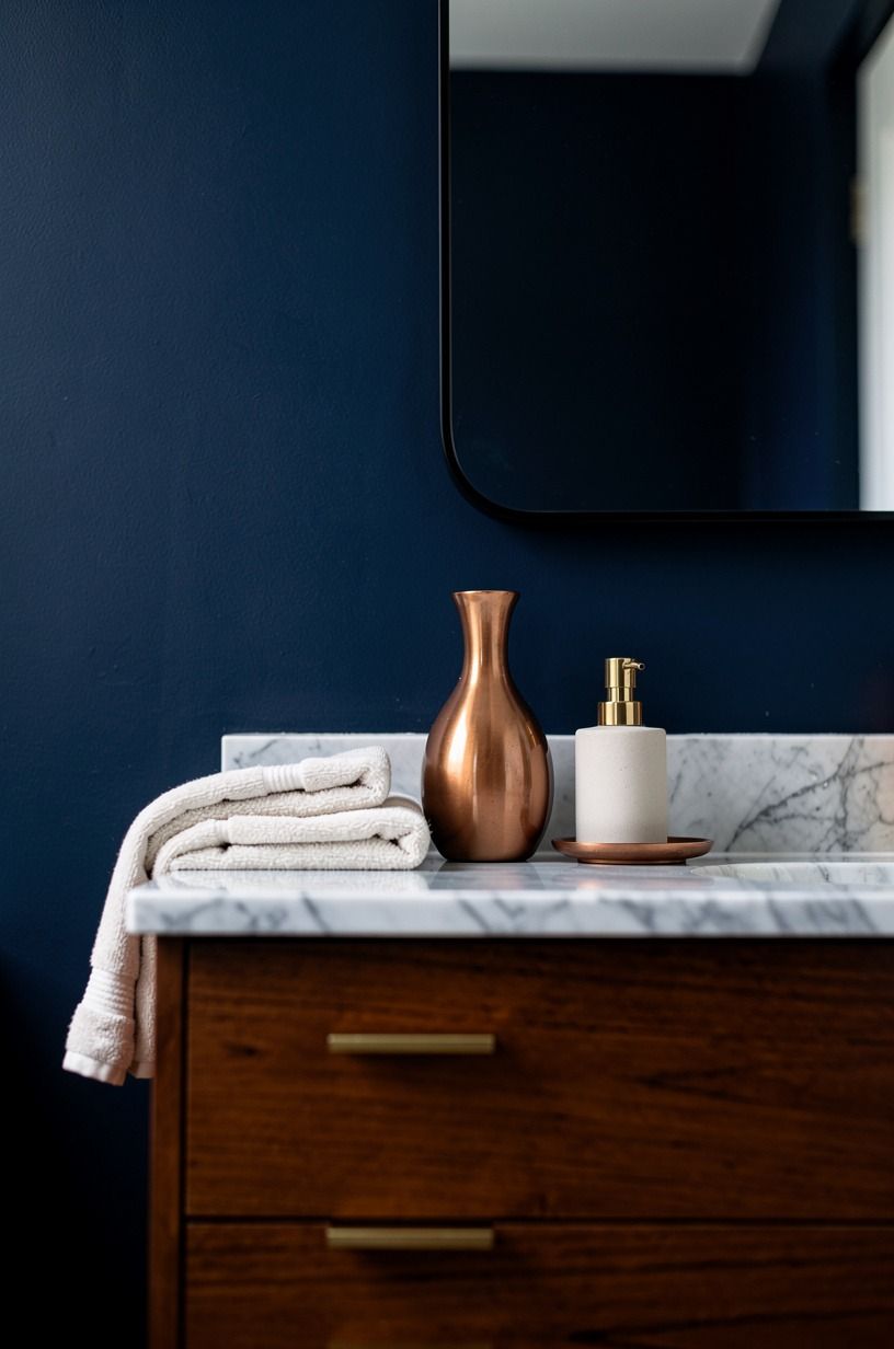 Frame your mirror with a black edge