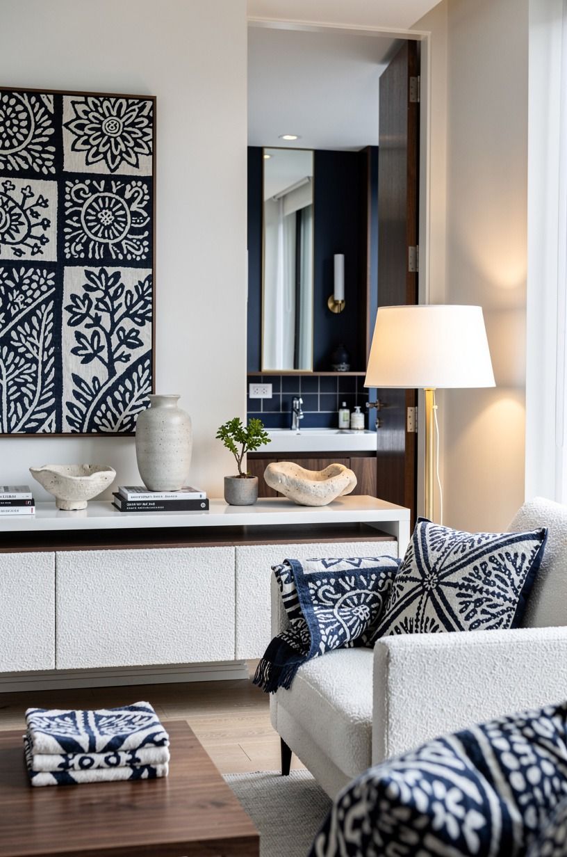 Go with block prints instead of sterile minimalism