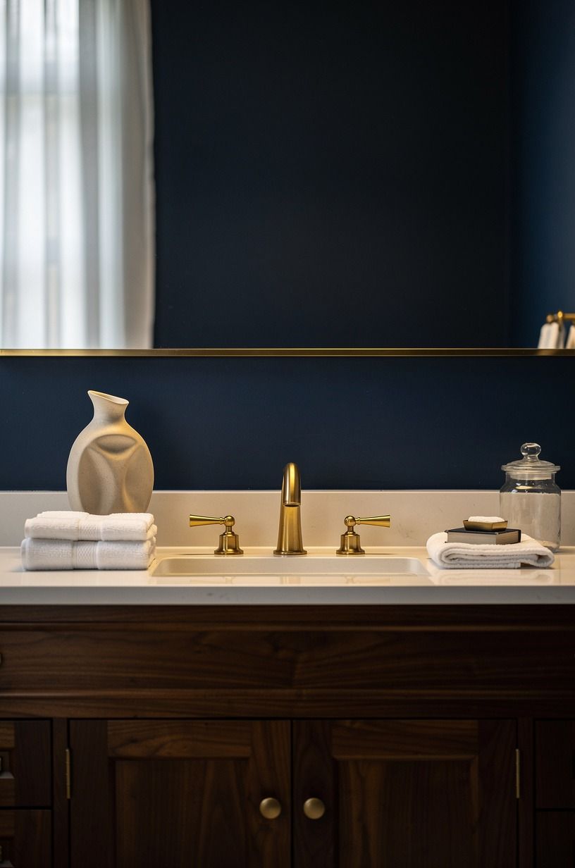 Hang a mirror that interrupts the blue