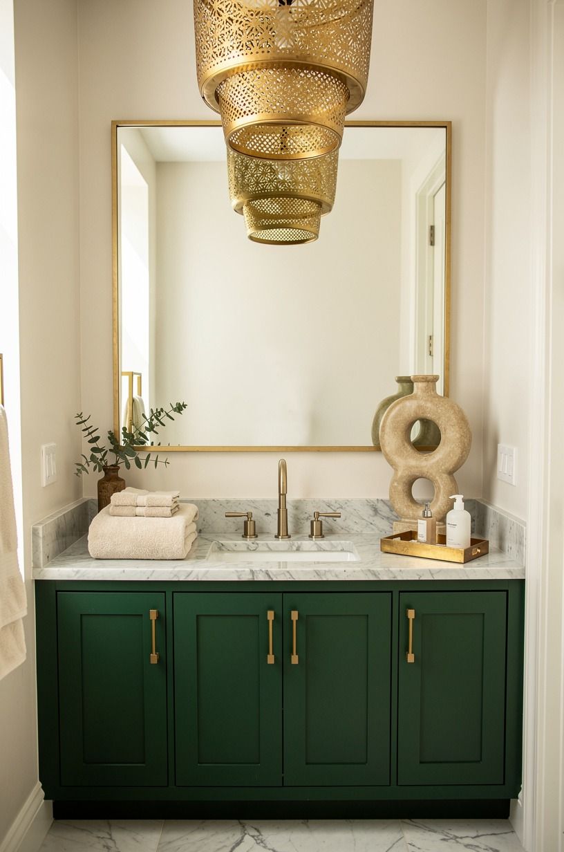 Hang pierced-metal lanterns instead of a generic ceiling light