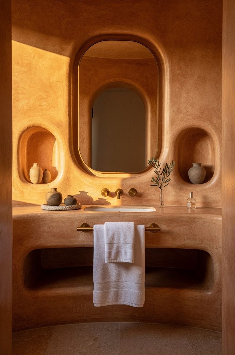Layer the towels like a hotel, not a display shelf