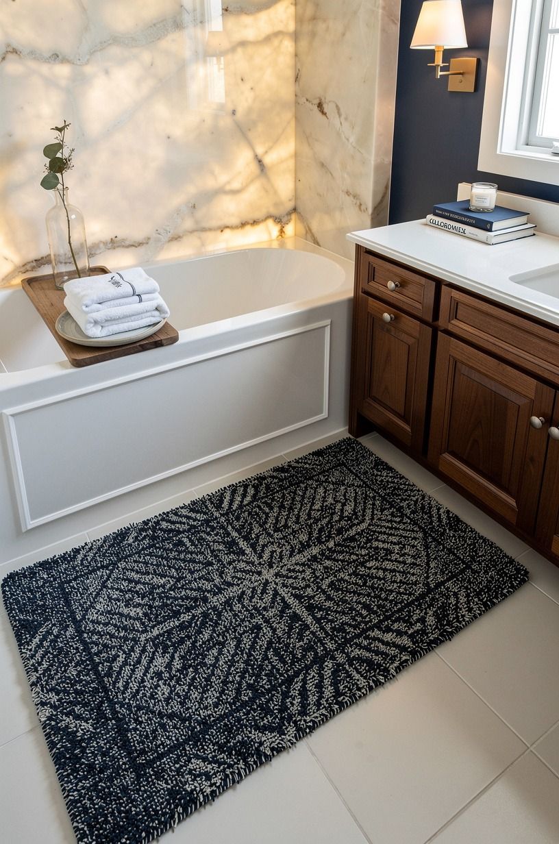 Make the bath mat earn its floor space
