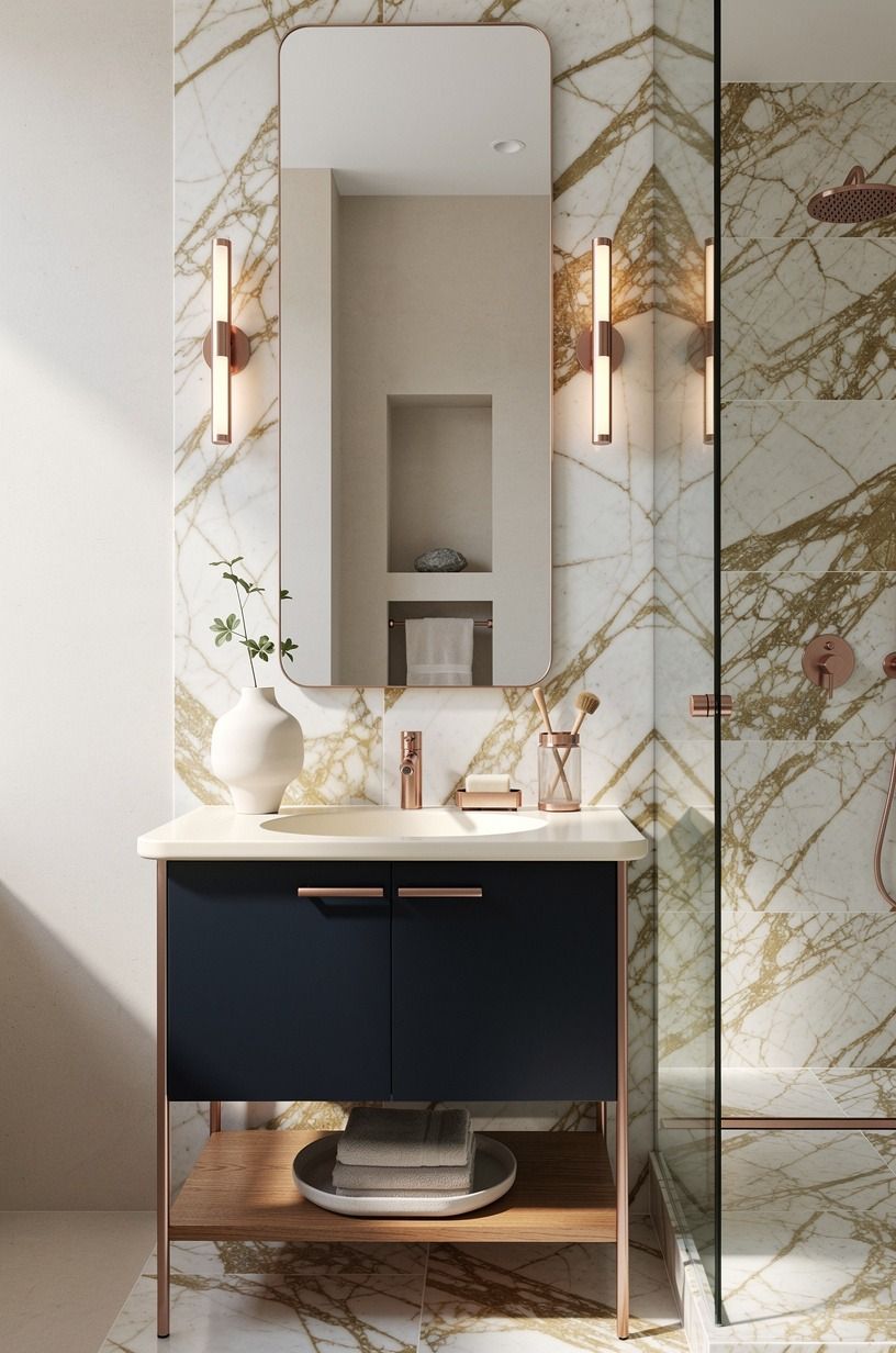 Make the vanity earn its 32 to 36 inches