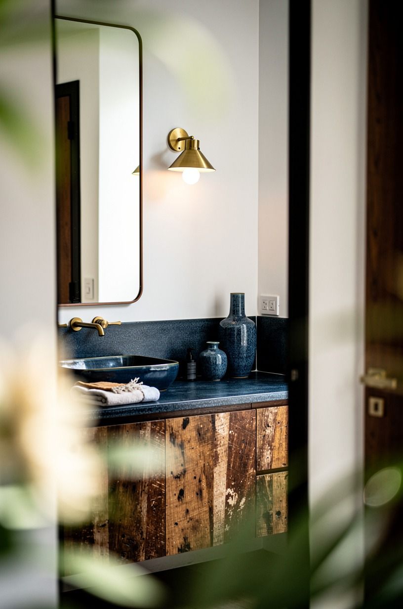 Mix hand-glazed blue with plain white