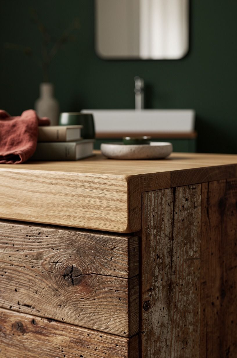 Mix wood tones with the Two-Wood Rule