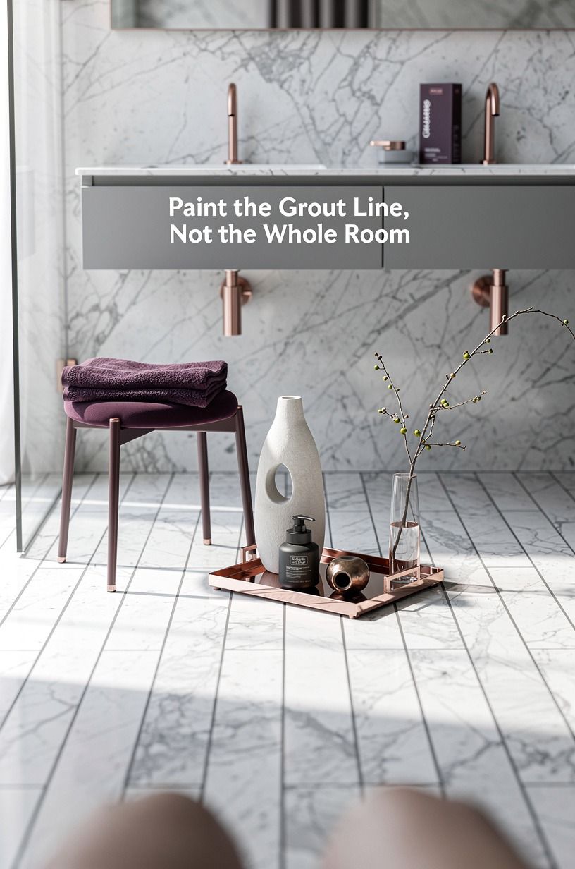 Paint the Grout Line, Not the Whole Room