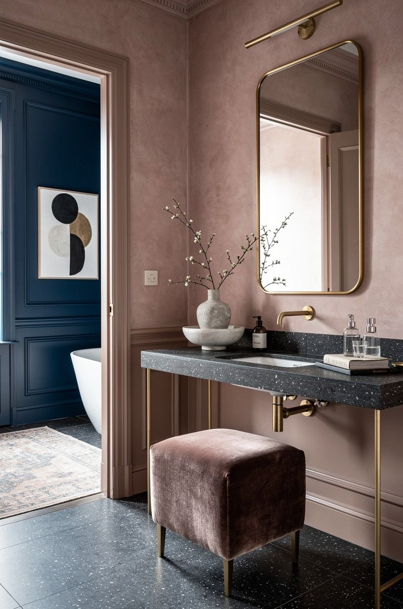 Paint the outside wall in Farrow & Ball Hague Blue