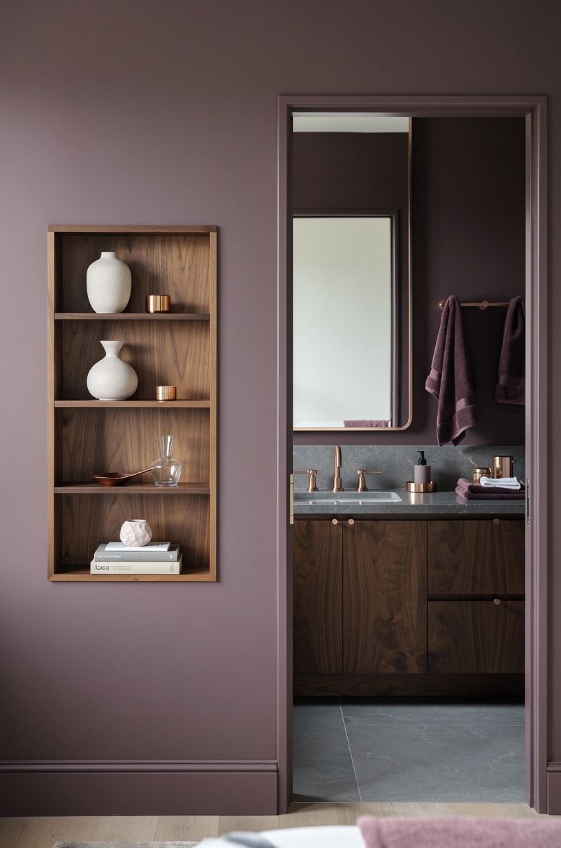 Paint the room, then let the shelf do less