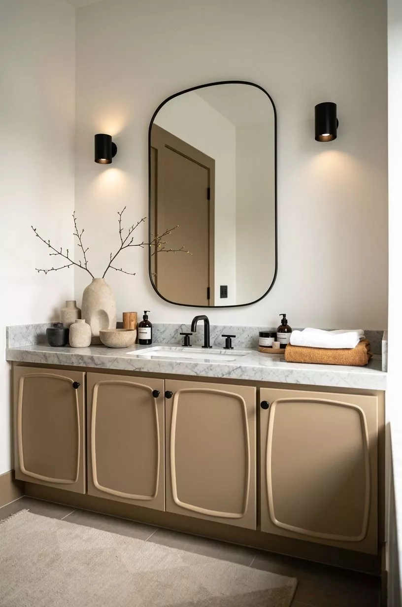 Paint the vanity in Chestertown Buff