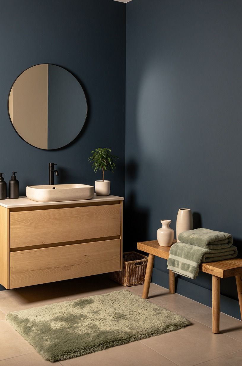 Paint the Walls in Farrow & Ball Hague Blue