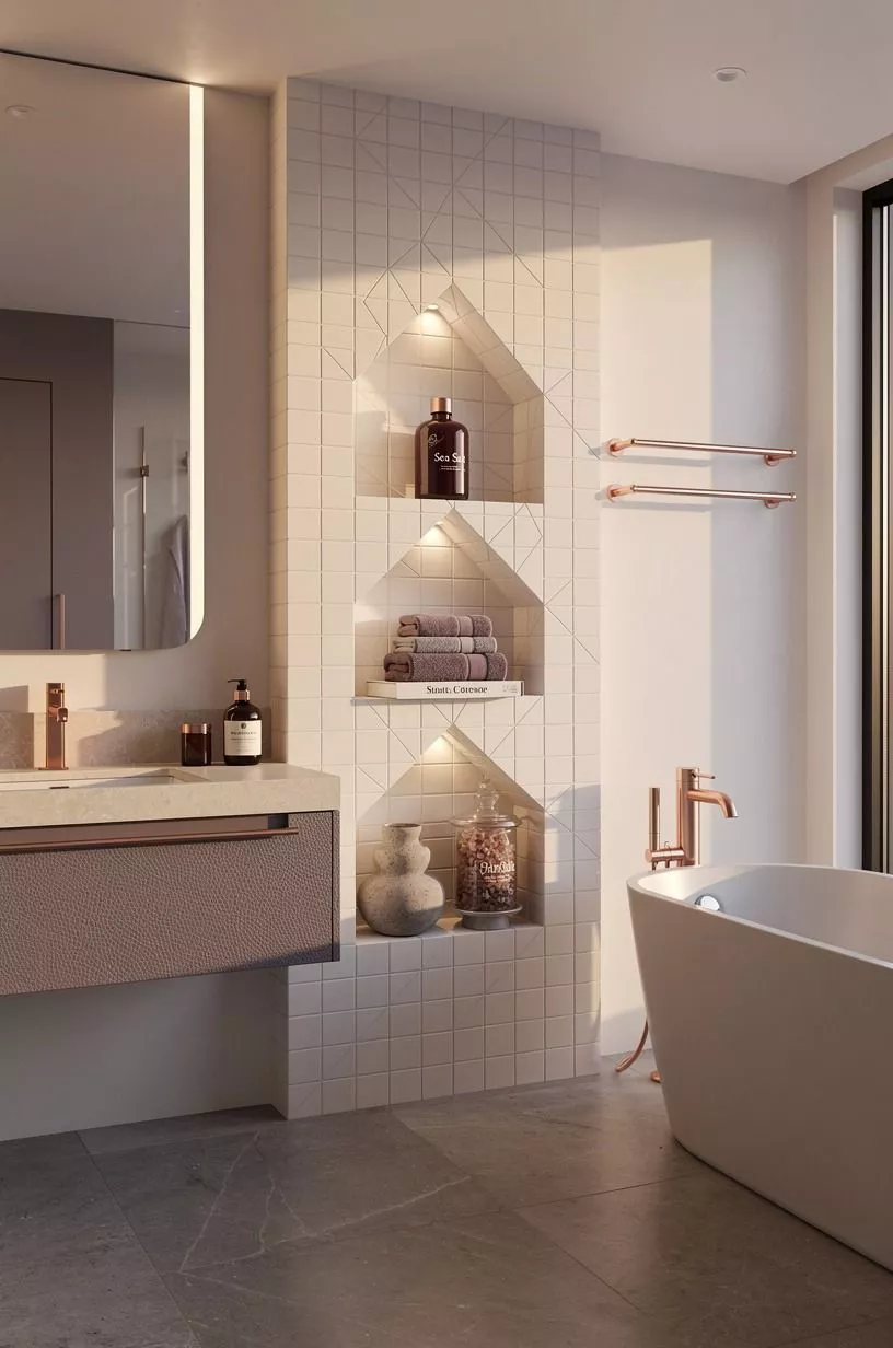 Put Sea Salt behind a white-tile cutout