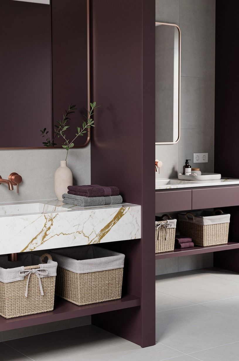 Put storage in baskets, not in sightlines