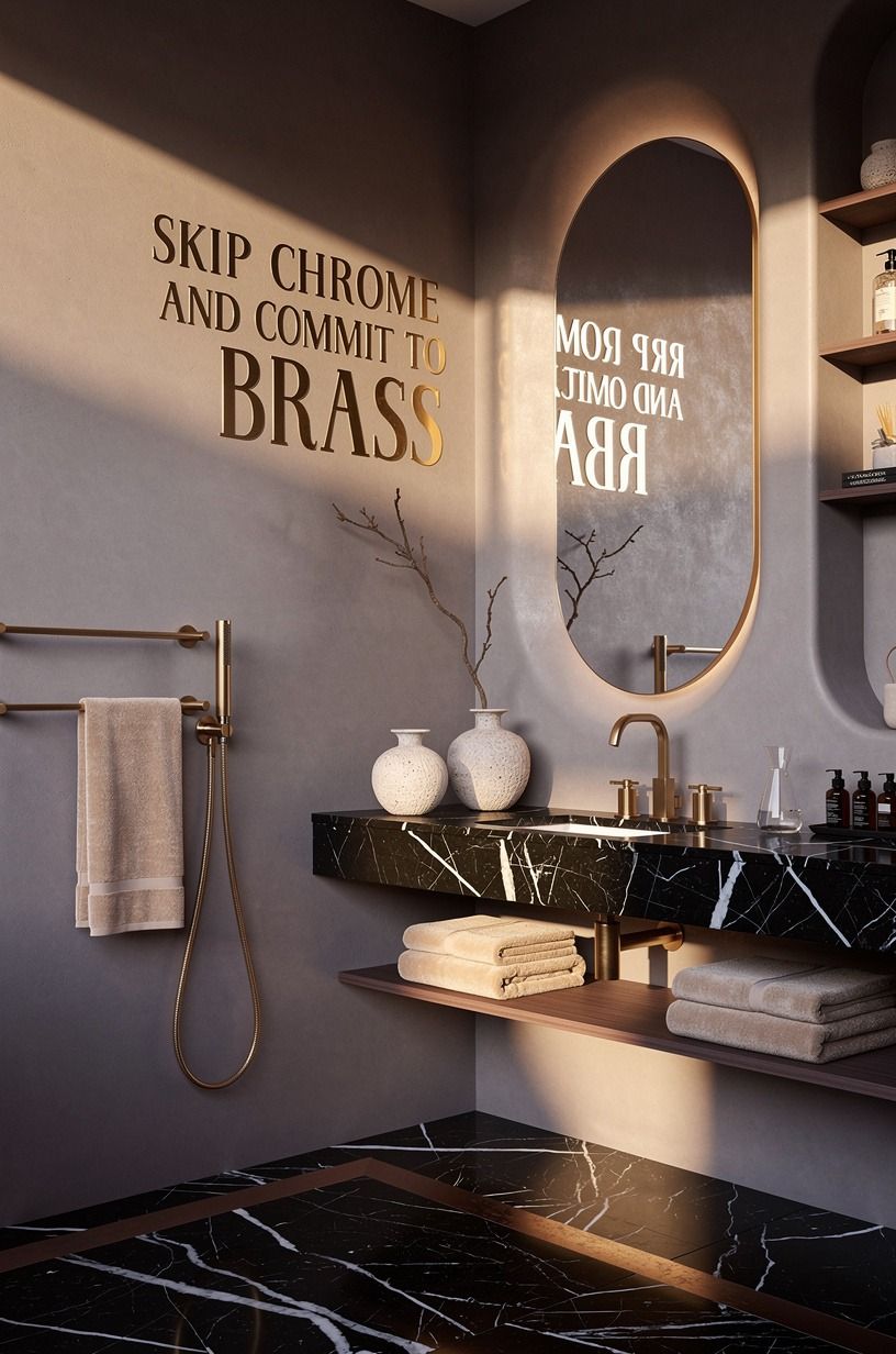 Skip Chrome and Commit to Brushed Brass